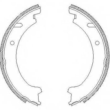 Комплект колодок стояночной тормозной системы REMSA ZCA472100 / 4721.00