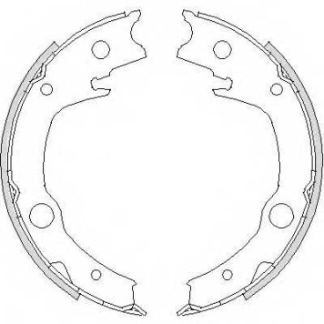 Комплект колодок стояночной тормозной системы REMSA ZCA472900 / 4729.00