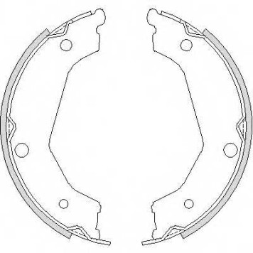 Комплект колодок стояночной тормозной системы REMSA ZCA473200 / 4732.00