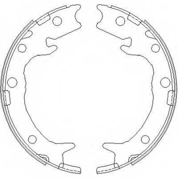 Комплект колодок стояночной тормозной системы REMSA ZCA473700 / 4737.00