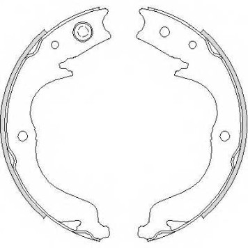 Комплект колодок стояночной тормозной системы REMSA ZCA474800 / 4748.00