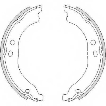 Комплект колодок стояночной тормозной системы REMSA ZCA475000 / 4750.00