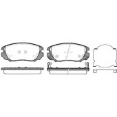 Колодки тормозные дисковые передний для CHEVROLET MALIBU(V300) / OPEL INSIGNIA <b>ROADHOUSE 21385.02 / 24415</b>