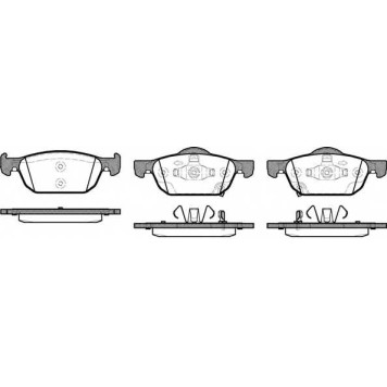 Колодки тормозные дисковые передний для HONDA ACCORD(CU), CIVIC(FK) <b>ROADHOUSE 21384.02 / 24796</b>
