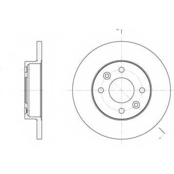 Тормозной диск ROADHOUSE DSX606700 / 6067.00
