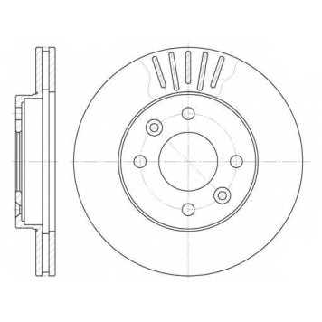 Тормозной диск ROADHOUSE DSX608010 / 6080.10