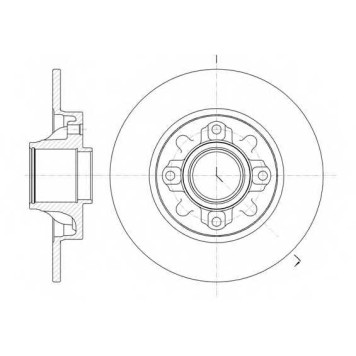 Тормозной диск ROADHOUSE DSX6106000 / 61060.00