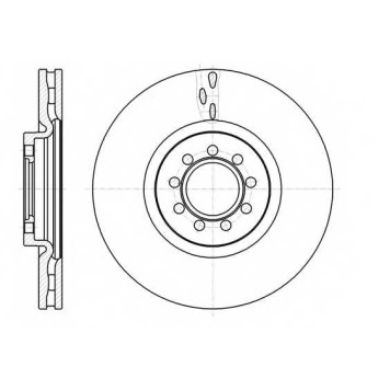 Тормозной диск ROADHOUSE DSX6106110 / 61061.10