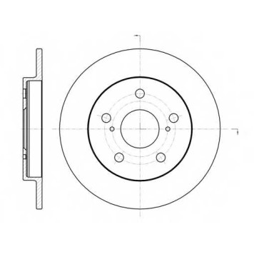 Тормозной диск ROADHOUSE DSX6107400 / 61074.00