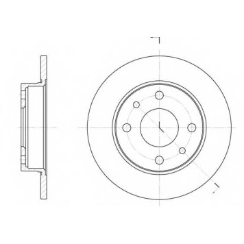 Тормозной диск ROADHOUSE DSX611000 / 6110.00