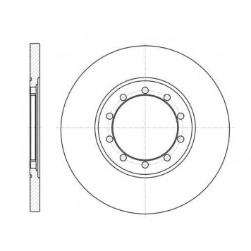 Тормозной диск ROADHOUSE DSX6120100 / 61201.00