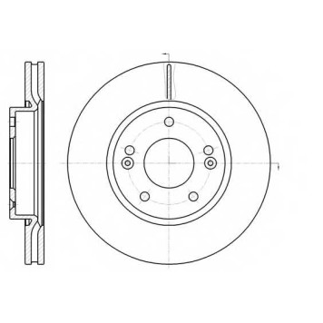 Тормозной диск ROADHOUSE DSX6120810 / 61208.10