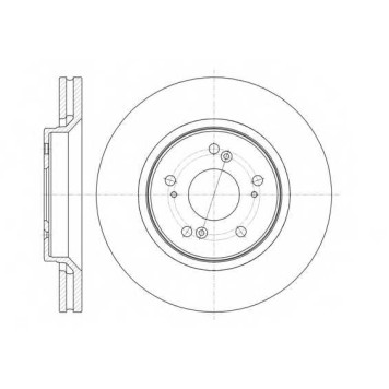 Тормозной диск ROADHOUSE DSX6135810 / 61358.10
