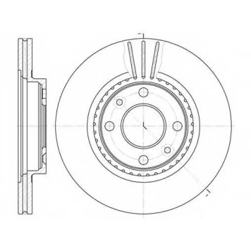 Тормозной диск ROADHOUSE DSX614410 / 6144.10