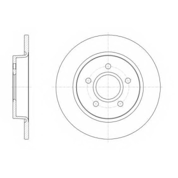 Тормозной диск ROADHOUSE DSX6150300 / 61503.00