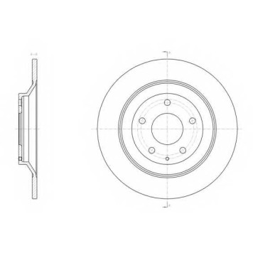 Тормозной диск ROADHOUSE DSX6151800 / 61518.00