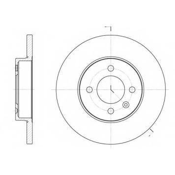 Тормозной диск ROADHOUSE DSX617200 / 6172.00