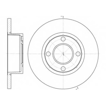 Тормозной диск ROADHOUSE DSX617300 / 6173.00