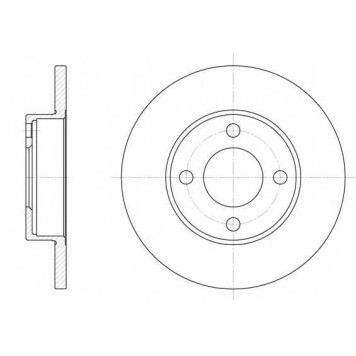 Тормозной диск ROADHOUSE DSX618100 / 6181.00