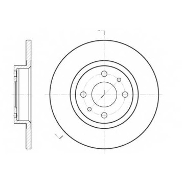 Тормозной диск ROADHOUSE DSX619100 / 6191.00
