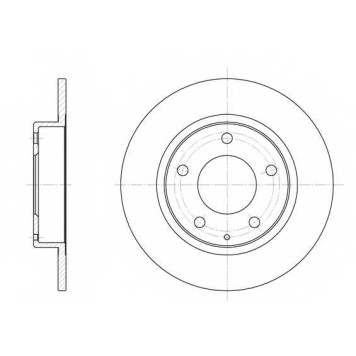 Тормозной диск ROADHOUSE DSX620600 / 6206.00