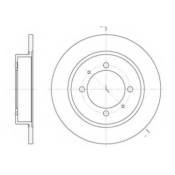 Тормозной диск ROADHOUSE DSX644700 / 6447.00