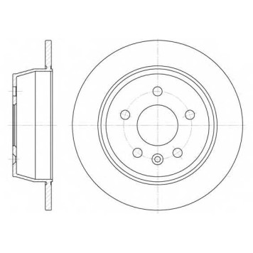 Тормозной диск ROADHOUSE DSX647100 / 6471.00