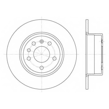 Тормозной диск ROADHOUSE DSX648700 / 6487.00