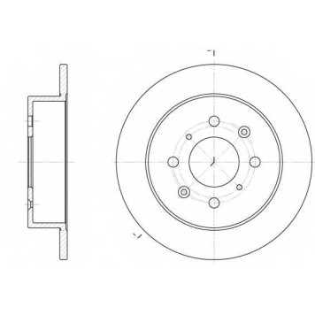 Тормозной диск ROADHOUSE DSX652100 / 6521.00