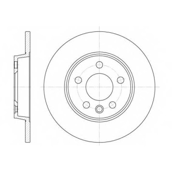 Тормозной диск ROADHOUSE DSX655800 / 6558.00