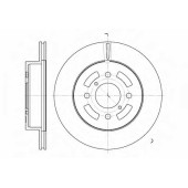 Тормозной диск ROADHOUSE DSX664210 / 6642.10