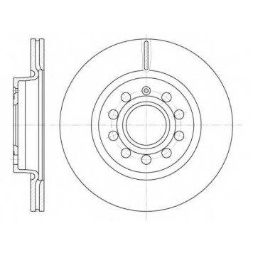 Тормозной диск ROADHOUSE DSX664710 / 6647.10