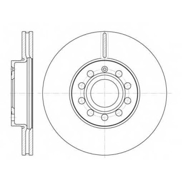 Тормозной диск ROADHOUSE DSX664810 / 6648.10