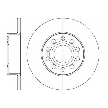 Тормозной диск ROADHOUSE DSX665000 / 6650.00