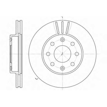 Тормозной диск ROADHOUSE DSX665510 / 6655.10