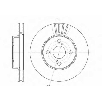 Тормозной диск ROADHOUSE DSX674210 / 6742.10