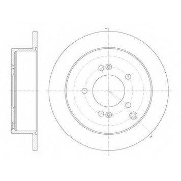 Тормозной диск ROADHOUSE DSX675600 / 6756.00