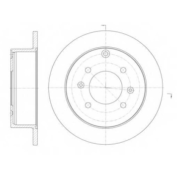 Тормозной диск ROADHOUSE DSX675700 / 6757.00