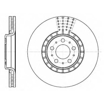 Тормозной диск ROADHOUSE DSX676810 / 6768.10