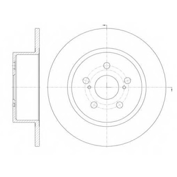 Тормозной диск ROADHOUSE DSX687800 / 6878.00