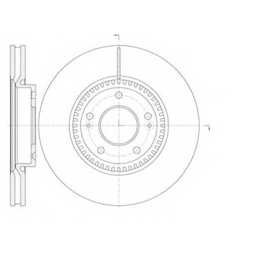 Тормозной диск ROADHOUSE DSX698810 / 6988.10