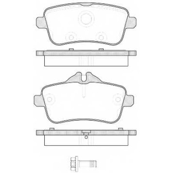 Колодки тормозные дисковые задний для MERCEDES A(W176), CLA(C117), GL(X166), M(W166), SLK(R172) <b>ROADHOUSE 21503.00 / PSX150300</b>