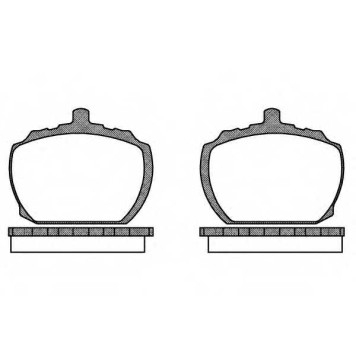 Колодки тормозные дисковые передний для FORD TRANSIT(T# #,V# #) <b>ROADHOUSE 2058.10 / PSX205810</b>