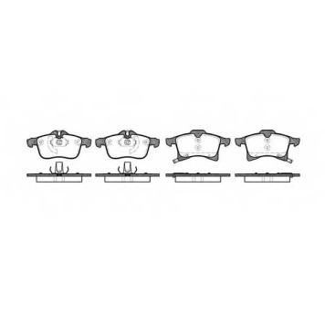 Колодки тормозные дисковые передний для OPEL ASTRA(F08#, F48#, L08, L35, L48, L67, L69, L70), COMBO, CORSA(F08, F68, W5L), MERIVA, ZAFIRA(A05) <b>ROADHOUSE 21036.02 / PSX2103602</b>