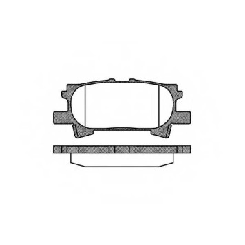 Колодки тормозные дисковые задний для LEXUS RX(AGL1#, GGL1#, GSU3#, GYL1#, MCU3#, MHU3#) <b>ROADHOUSE 21040.00 / PSX2104000</b>