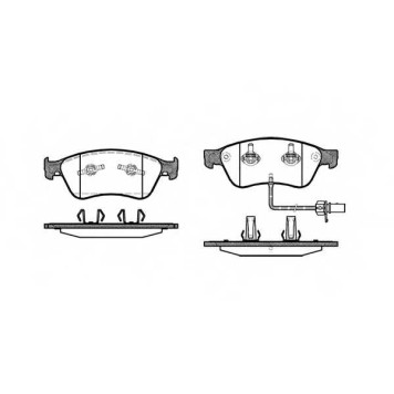 Колодки тормозные дисковые передний для AUDI A6(4F2,4F5,C6), A8(4E#) / VW PHAETON(3D#) <b>ROADHOUSE 21056.02 / PSX2105602</b>