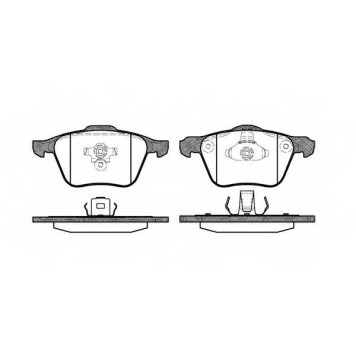 Колодки тормозные дисковые передний для FORD FOCUS(DA#) / MAZDA 3(BK,BL) / VOLVO C70, S40(MS), V50(MW), XC90 <b>ROADHOUSE 21070.00 / PSX2107000</b>