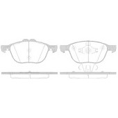 Колодки тормозные дисковые передний для FORD KUGA(DM2), TOURNEO CONNECT, TRANSIT CONNECT <b>ROADHOUSE 21082.50 / PSX2108250</b>