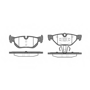 Колодки тормозные дисковые задний для BMW 1(E81,E82,E87,E88), 3(E90,E91,E92,E93), X1(E84) <b>ROADHOUSE 21145.00 / PSX2114500</b>