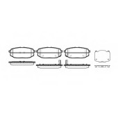 Колодки тормозные дисковые задний для HYUNDAI EQUUS / CENTENNIAL <b>ROADHOUSE 21147.02 / PSX2114702</b>